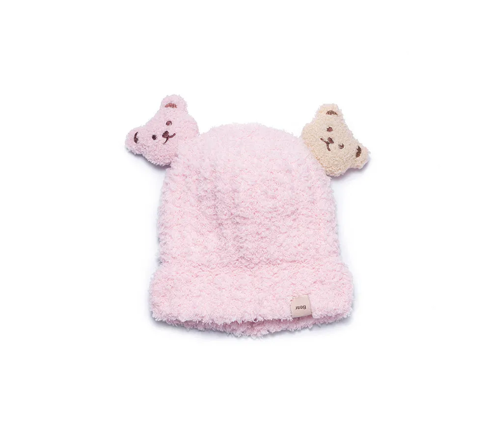 UGG AUSTRALIAN SHEPHERD Baby Booties Gift Set with Shearling Bear Beanie and Scarf