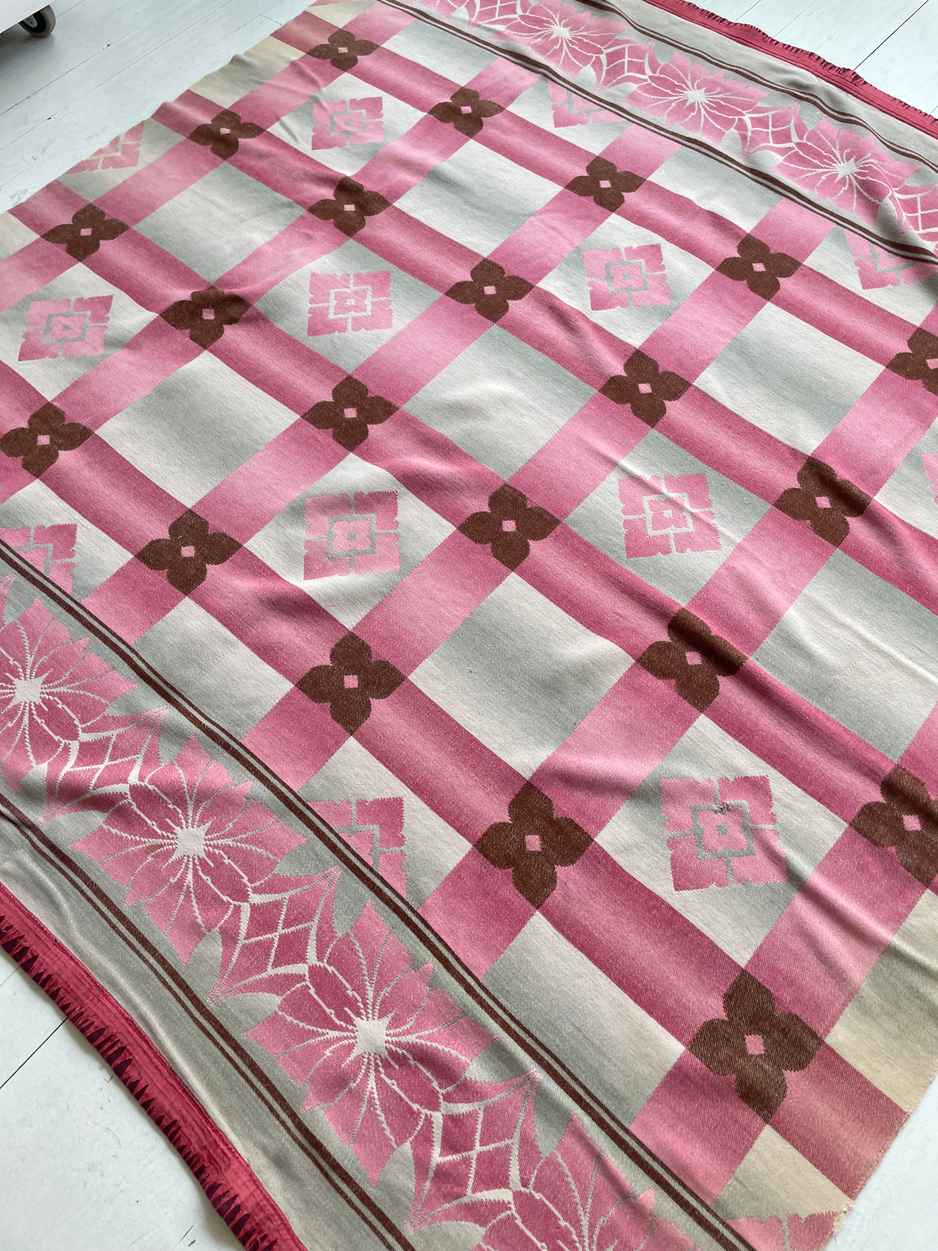 Vintage 1930s Cotton Camp Blanket