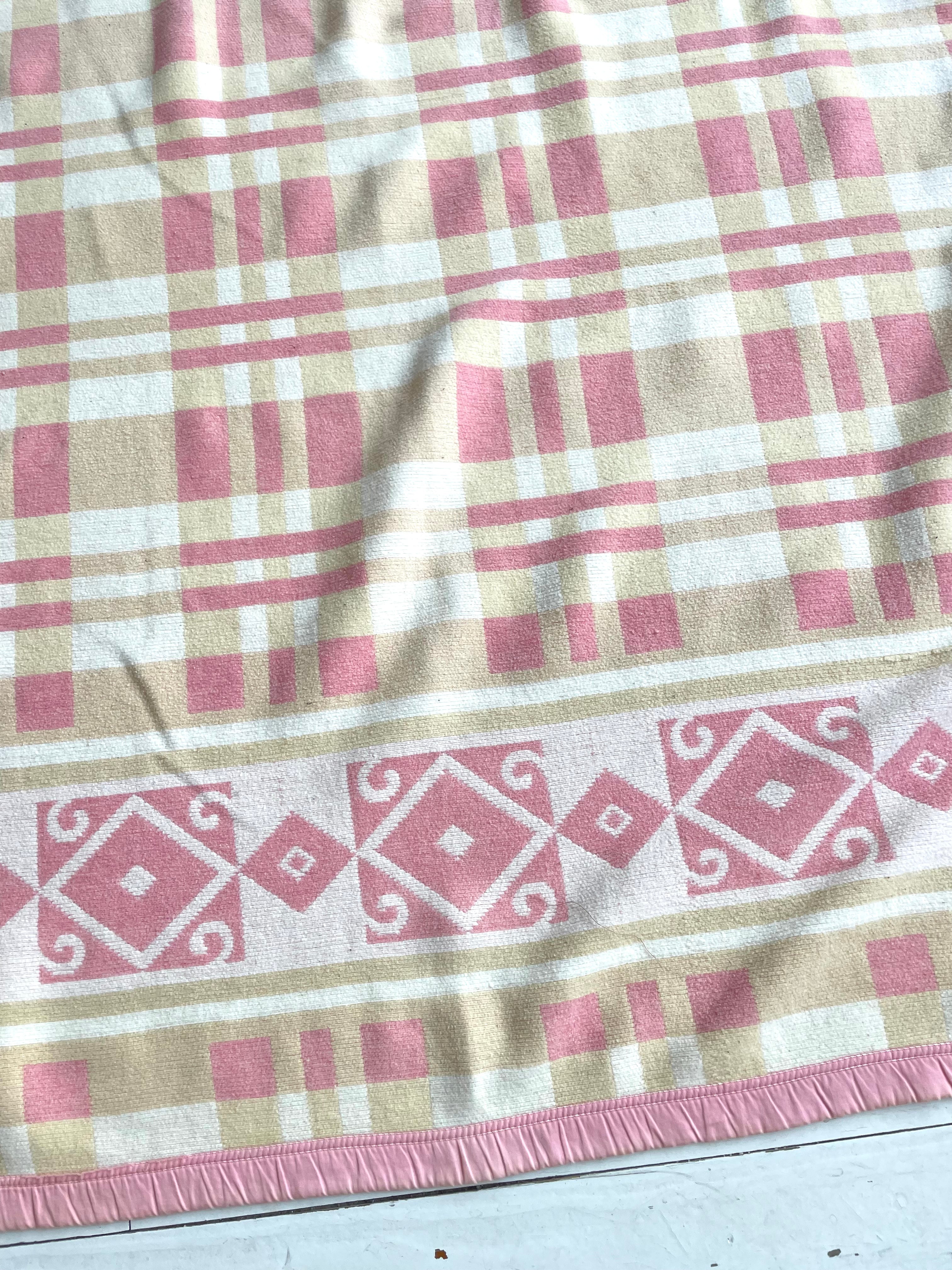 Vintage Cotton Camp Blanket | 1930s