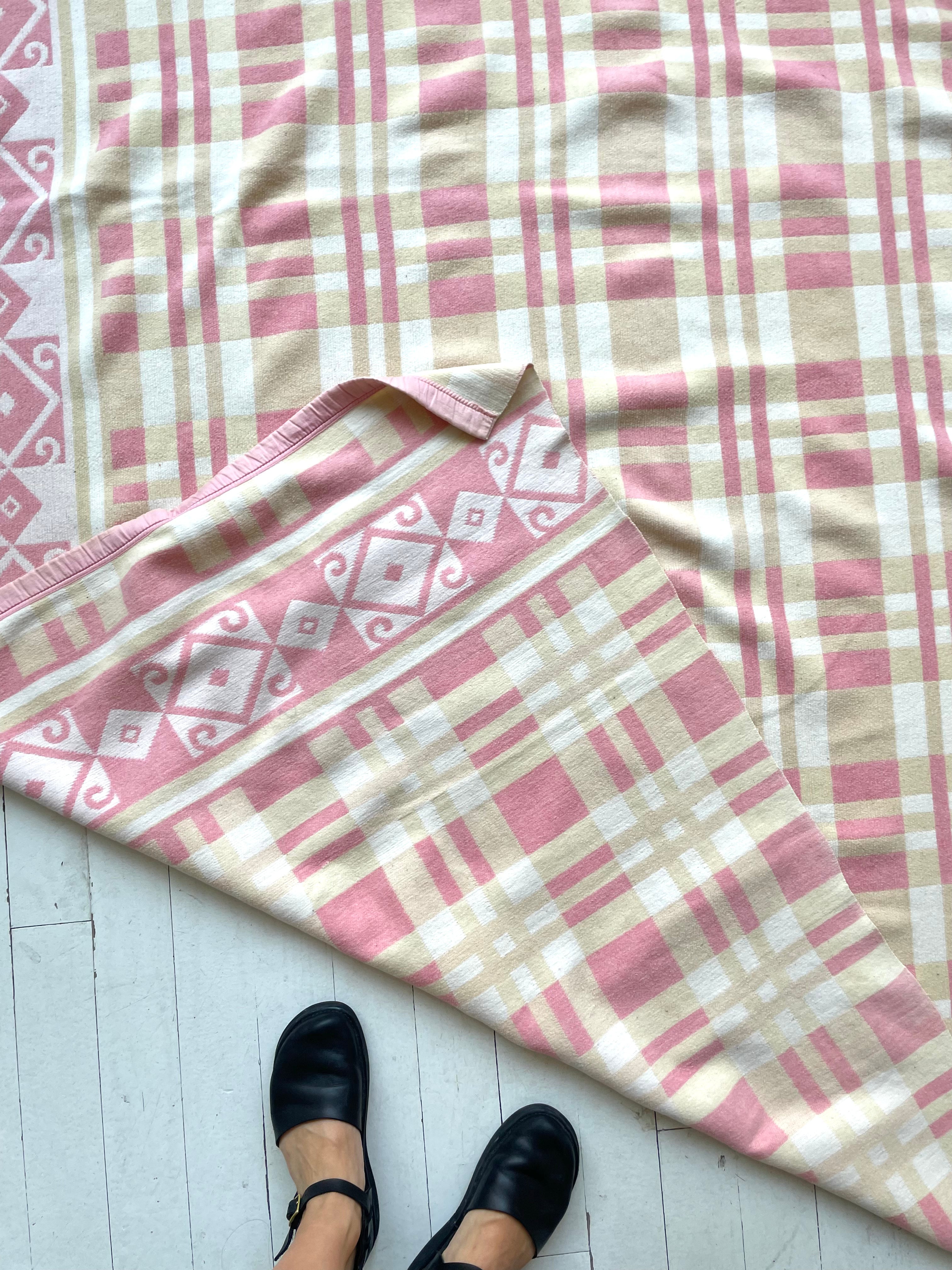 Vintage Cotton Camp Blanket | 1930s