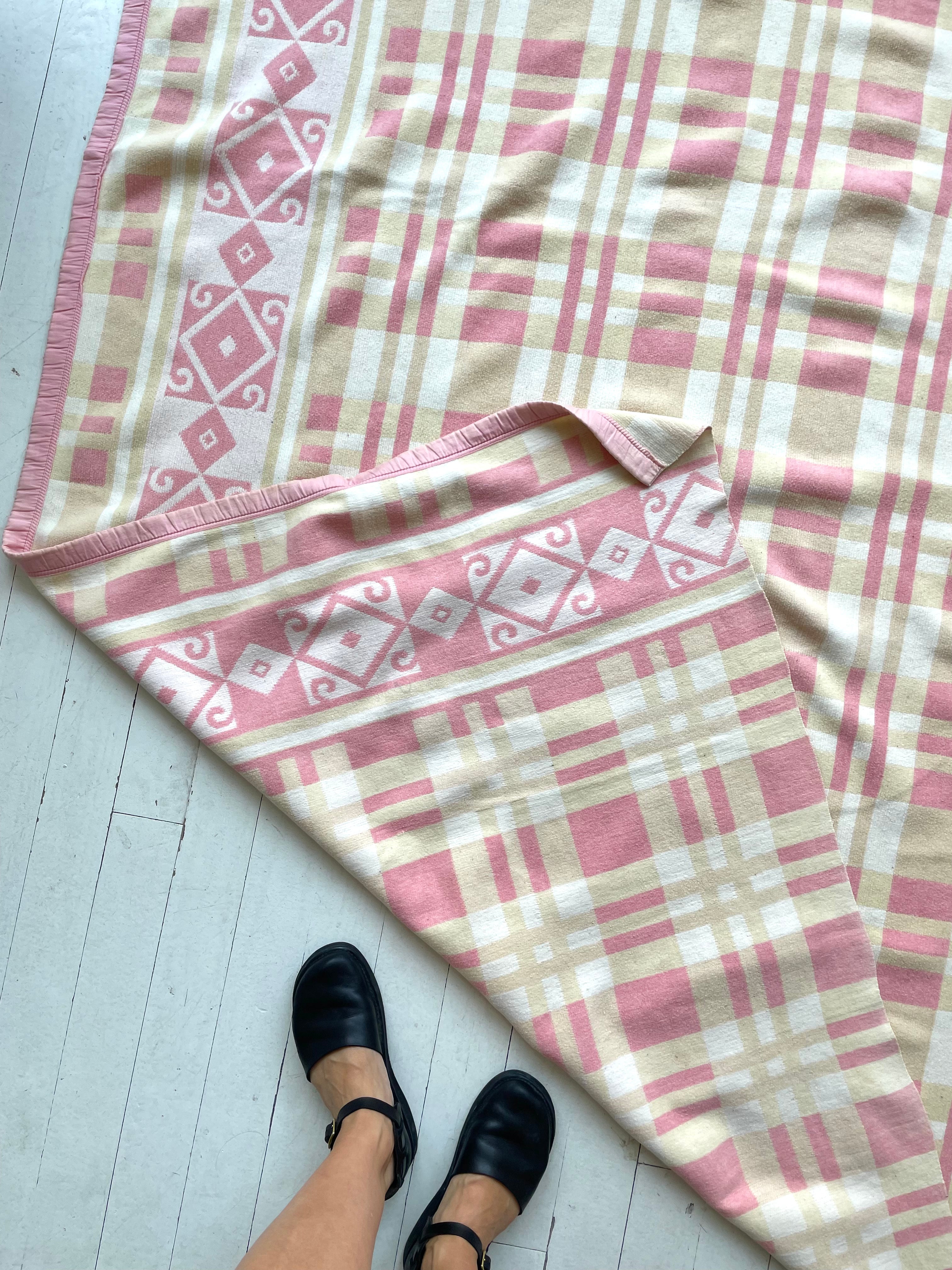 Vintage Cotton Camp Blanket | 1930s