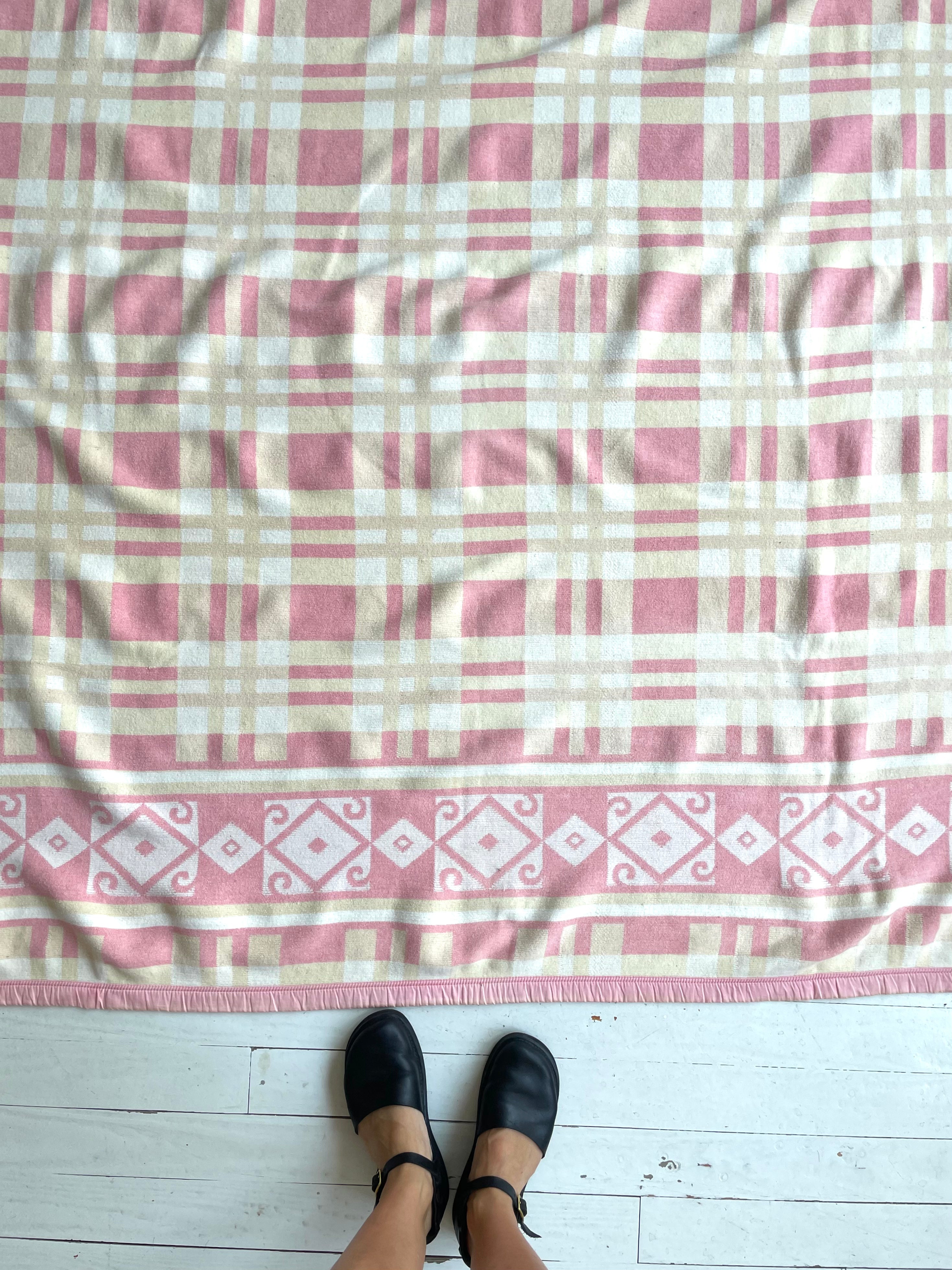 Vintage Cotton Camp Blanket | 1930s