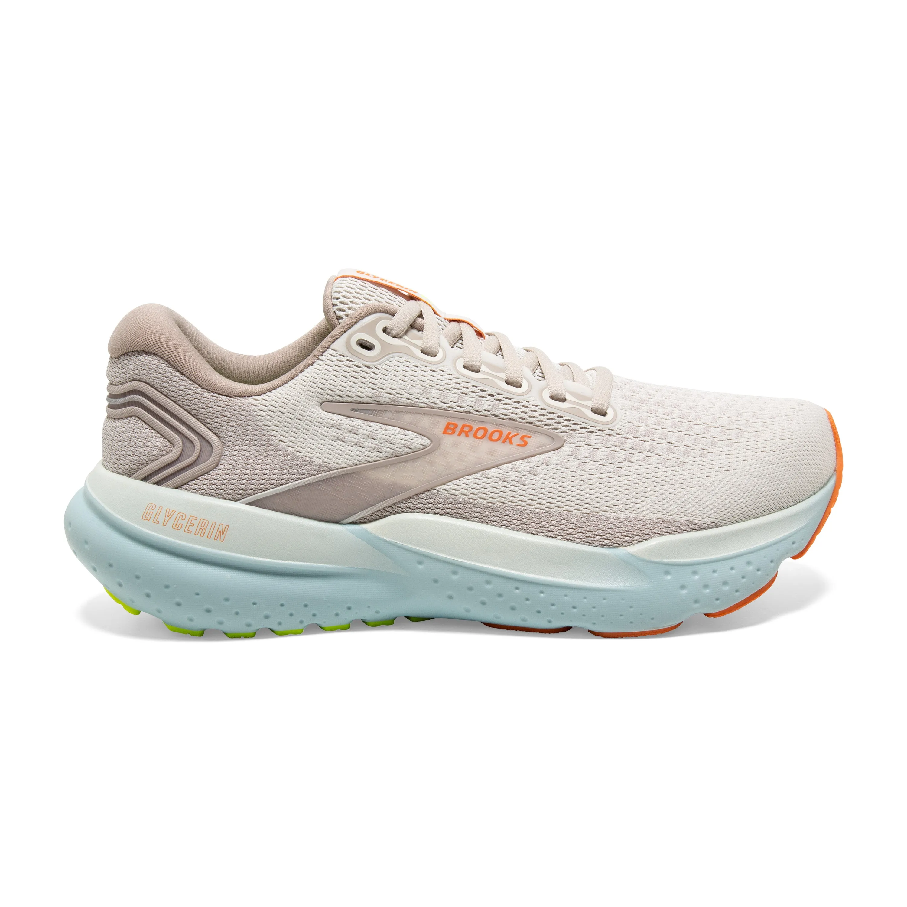 W Brooks Glycerin 21 Coconut/Aqua/Autumn Sunset