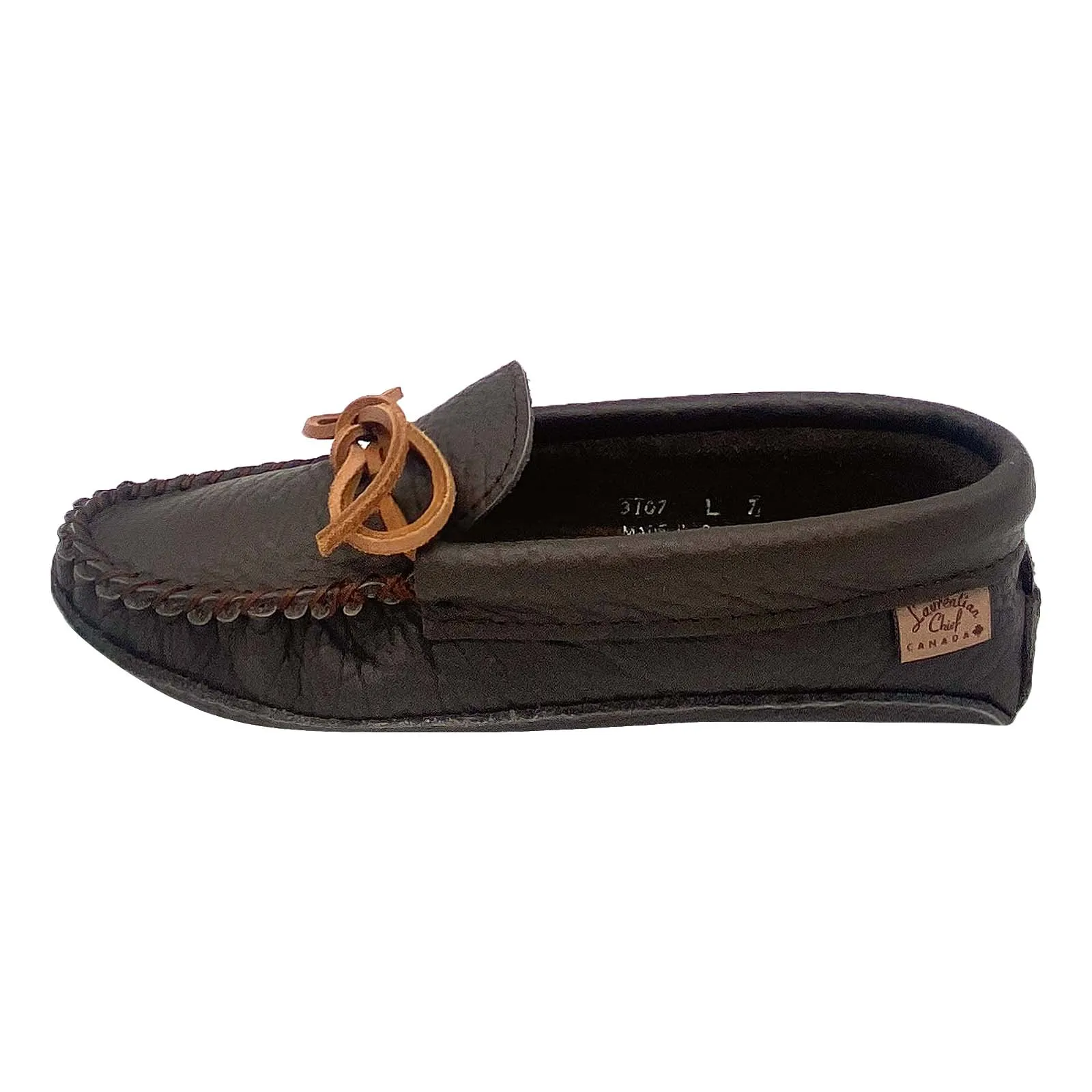 Women's Buffalo Hide Leather Earthing Moccasins