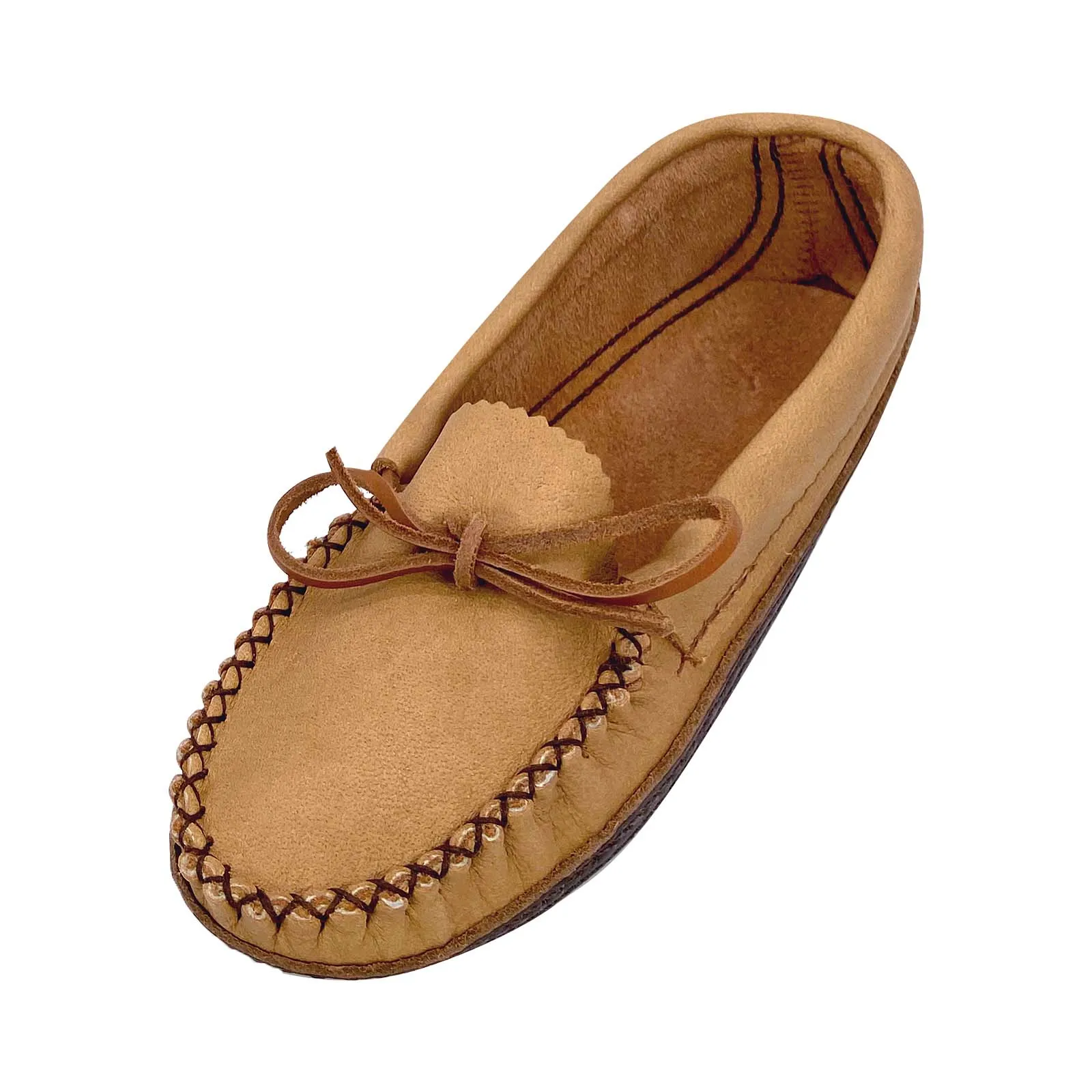 Women's Moose Hide Earthing Moccasins