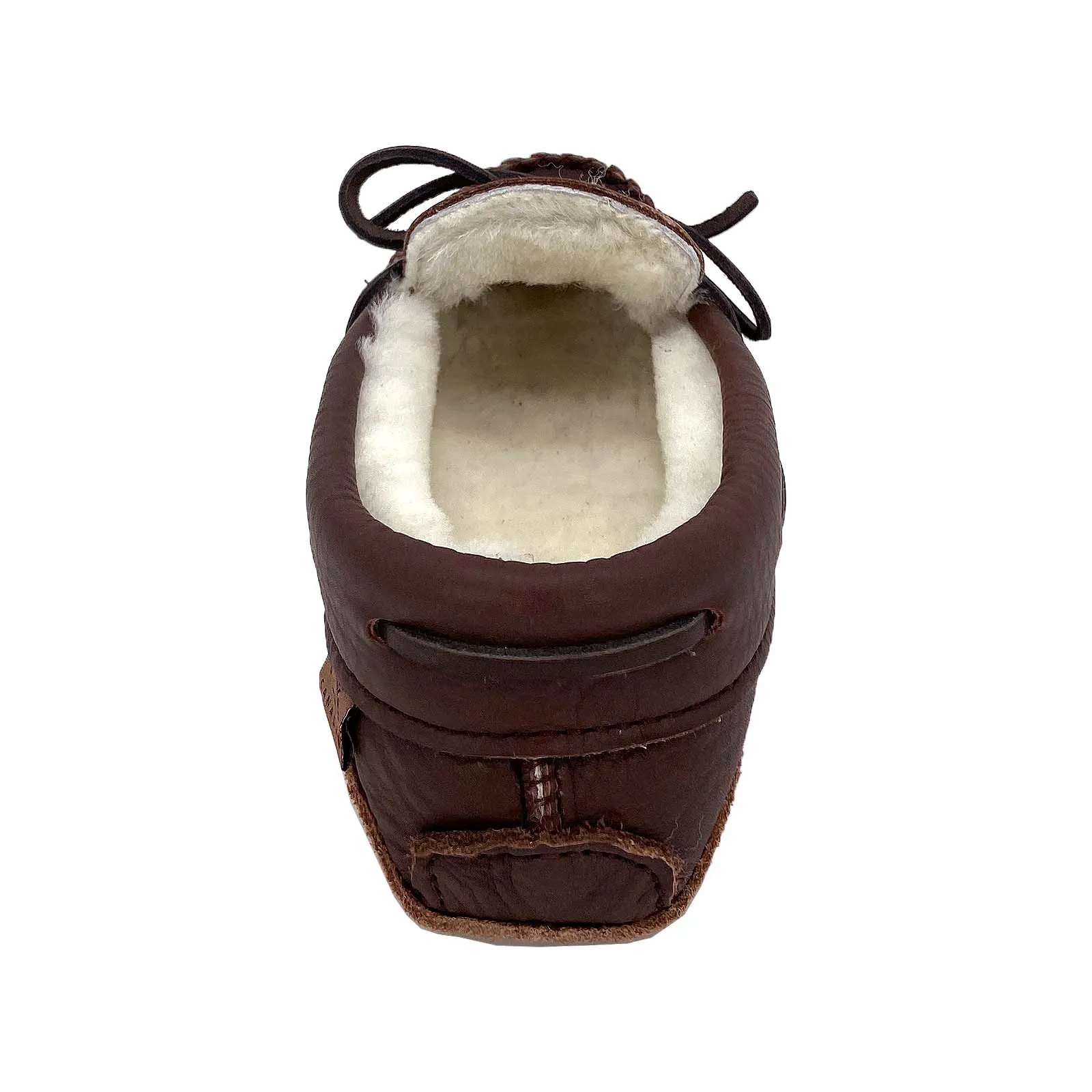 Women's Sheepskin Lined Dark Brown Moccasins