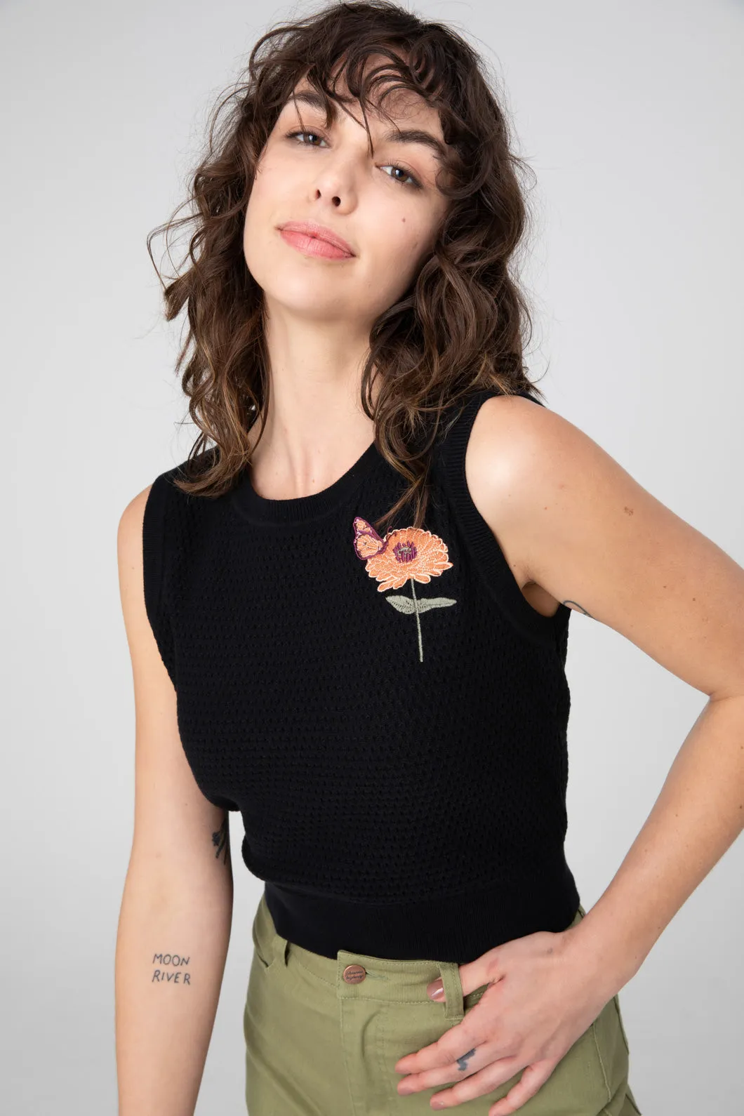 Zinnia Embroidered Vest