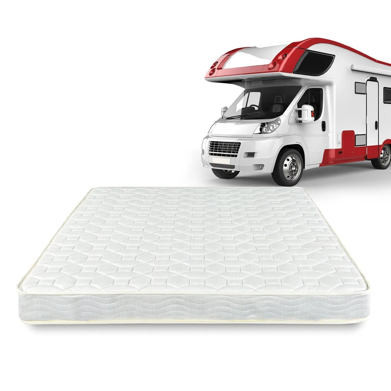 Zinus 6 Inch Spring Rv/Camper/Trailer/Truck Mattress, Short Queen